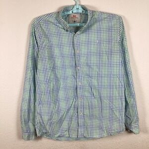 Pedro Mens Button Up Shirt Sz 2XL Long Sleeve Comfort Plaid Casual Soft